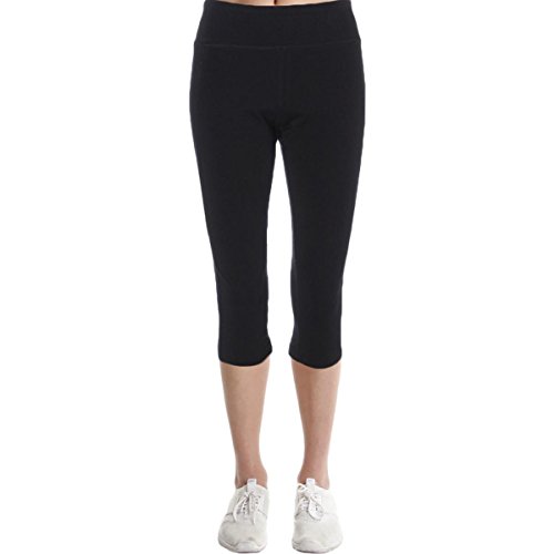 Marika Women's Carrie Slimming Capri Leggings, Black, Medium