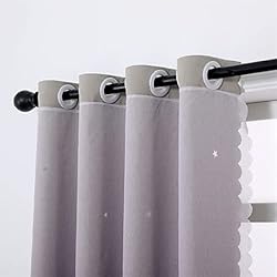ZJXSNEH Blackout Star Curtains Stars Blackout