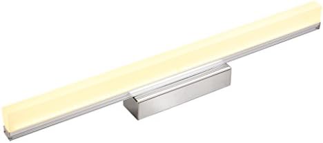 MLMHLMR LED Bathroom Lens Lamp Wash Basin Lamp Waterproof Fog Bathroom Wall Lamp Dressing Table Lamp Stainless Steel Base Acrylic Lamp Cover Warm Light 40 * 7.5 * 5cm Mirror headlight
