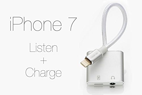 iPhone 7 Adapter and Splitter - 2 in 1 Lightning Adapter with Turbo 2AMP Charge Speed