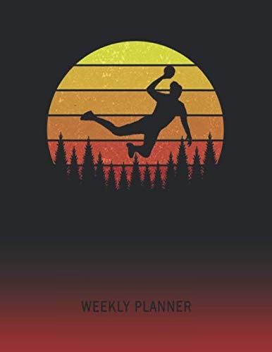 Weekly Planner: Handball | 2020 - 2021 | Plan Weeks for 1 Year | Retro Vintage Sunset Cover | January 20 - December 20 | Planning Organizer Writing ... | Plan Days, Set Goals & Get Stuff Done Paperback – 11 Sep 2019