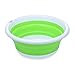 PER-HOME Multi-purpose Collapsible Dish Tub Bowl BPA-Free Round Lightweight Collapsible Wash Basin(Green)