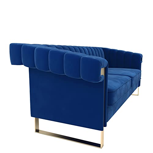 MGH Modern Velvet Sofa,Collection Contemporary Velvet Upholstered Sofa