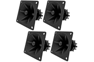 UCCKEYI 4 Pack 3.25" inch Flush Mount Square Super Horn Tweeter Speakers 3.25" x 3.25" Car Home Audio