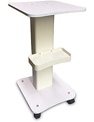 Cozyel Beauty Rolling Trolley Cart Equipment Mobile Salon Spa Service Instrument Hairdressing Storage Tray Iron Frame White