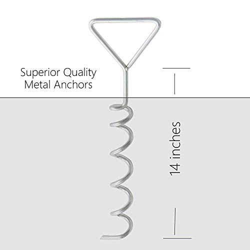 Kangaroo Hoppers Heavy Duty Trampoline Anchor Kit Set of 4