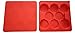MrLifeHack Silicone Burger Press, Best 8 in 1 Hamburger Patty Maker, 100% BPA Free Non-Stick Container, Freeze and Store Patties, Makes Burgers Quick and Easy, Perfect for BBQ, Red