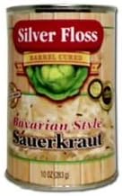 Silver Floss Bavarian Style Sauerkraut - 10 oz. can, 24 cans per case.