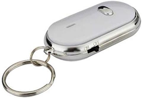 GETMORE7 Key Finder, New Lost Keys Finder LED Light Wireless Locator Keychain Whistle Alarm Sounds Creative Keyring