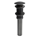 VCCUCINE Oil Rubbed Bronze Bathroom Lavatory Vessel Sink Pop Up Drain Stopper, Without Overflow