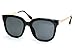 O2 Eyewear 5003 Premium Oversize Womens Mens Mirror Funky Fashion Sunglasses (METAL ARM, GOLD ARM-BLACK/BLACK)