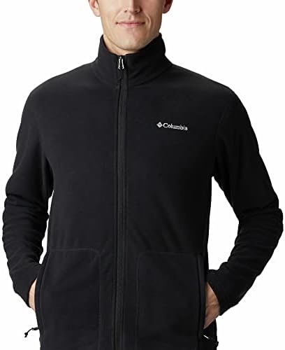 Casaco de lã com zíper completo columbia masculino, preto 010, m