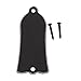 Dovewill Durable Guitar Parts 2-hole Truss Rod Cover Plate for Gibson Les Paul Black 3-Ply