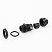 Yongcun Black Nylon Cable Glands Waterproof Cable Gland Joints PG7 Wire OD 3mm to 6mm Pack of 10pcs