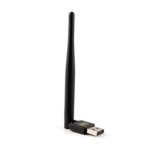 Stevlogs Freesat USB WiFi with Antenna for Freesat V7 V8 Series Digital Satellite Receivers/TV Set Top Box Stable Signal