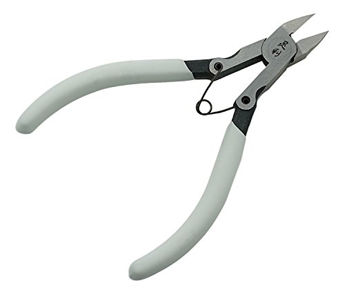 Valtcan One Pull Sharp Nipper Model Kit Pro Pointed Side Sprue Cutter Nippers (White)