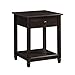 Sauder Edge Water Side Table, Estate Black finish