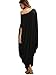 Verdusa Women's Boho One Off Shoulder Caftan Sleeve Harem Maxi Dress Black XS
