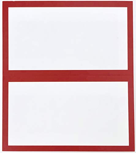 Tented Place Cards - 50 pack - Folded Place Cards are ideal as Wedding Place Cards, Buffet food label, Banquet tables, Cocktail Parties, and Much More!. Made of 14 pt. Matte Card Stock.