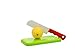 IQ Toys Play Food Set 40 Piece Cutting Fruits and Vegetables Playset with 2 Knives and Cutting Boards Accessories in Storage Container
