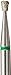 Crosstech Multi-Use Diamond Burs 805/012C (1.2mm head size, 1.5mm head length), Friction Grip Shank, Coarse, Inverted Cone (Pack of 5)