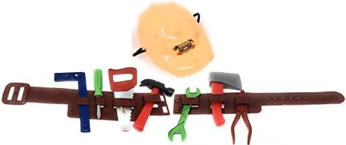  Lil Handy Man Pretend Play Children's Toy Tool Belt Set, Perfect for your Little Builder (Tool Colors May Very)