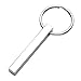 Personalized Master Free Engraving Custom Plain Vertical Cuboid Bar Rectangle Pendant Keychain Stainless Steel Key Chain Ring for Couples Best Friends