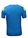 ZITY Mens T-Shirt Athletic Moisture-Wicking Running Shirts Blue