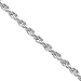 Amazon Essentials Plated Sterling Silver Diamond Cut Rope Chain Necklace