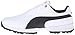 PUMA Men's Golf ACE Shoe, White/Black/High Risk Red, 10 M US