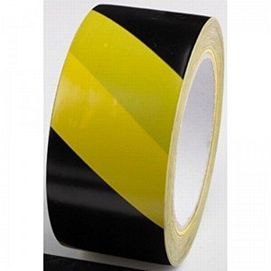 Ultratape Pvc Hazard Warning Tape, 50mm x 10M, Black & Yellow