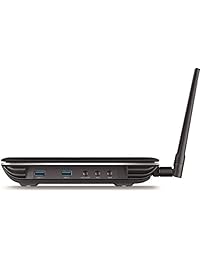 TP LINK TL WR1043ND V3 N450 router de Gigabit de 450 Mbps con puerto USB para intercambio y almacenamiento, 3 antenas desmontables y botón WPS, Negro