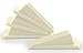 Home Premium Door Stoppers for Bottom of Door, Rubber Door Stop Wedge (4 Pack, White)