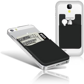 Adhesive Silicone Phone Wallet (Jet Black)