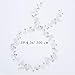 Unicra Bride Long Wedding Hair Vines Crystal Bridal Headpieces Wedding Hair Pieces Accessories for Women and Girls (Silver)
