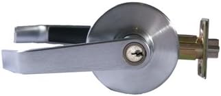 RL-Series Standard Cold Rolled Steel Satin Chromium Plated Entrance Cylindrical Lock with Sierra SR Lever, 1-3/4" Door Thickness (Pack of 1)