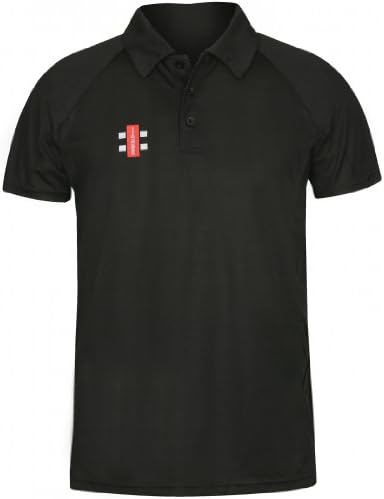 GRAY-NICOLLS Adult Matrix Polo Shirt, Black, XL