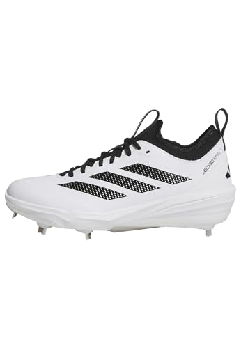 adidas Men's Adizero Impact 2.0 Baseball, White/Black/Black, 16