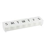 Apex 7-Day Ultra Bubble-Lok Pill Organizer (Large, Opaque White)