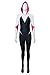 Newdong Adult Spider-Verse Spider-Gwen Gwenom Spandex Zentai Jumpsuit Cosplay Costume Outfit