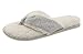 UltraIdeas Women's Comfort French Terry Plush Lining Memory Foam Spa Thong Flip Flops Indoor Slippers House (L /9-10 B(M) US, Gray)