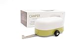 Candylab Toys - Yellow Camper Wooden Car - Modern Vintage Trailer - Solid Beech Wood