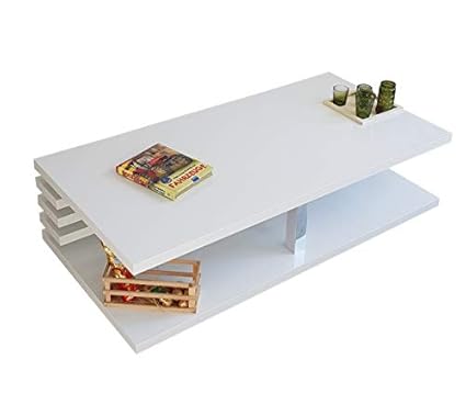 Brefeo-Luxury and Privilege Couchtisch weiß Hochglanz | Oslo | Wohnzimmertisch Couchtisch Sofatisch Wartezimmertisch Kaffeeti