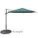Le Papillon 10 ft Cantilever Umbrella Outdoor Offset Patio Umbrella Easy Open Lift 360 Degree Rotation, Green