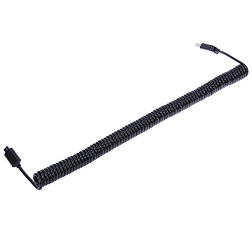 image for UTP 25cm-3M Extend Spiral Coiled USB 2.0 A Male to Micro USB B 5Pin Ad