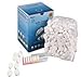 DUXEC Coin Tissues | Compressed Towels | Camping Wipes | Toilet Paper Tablets | 500 Bulk Pack | For Home, Beauty and Outdoors | Larger, Stronger, Softer & Odor Free | Includes FREE Carrying Case