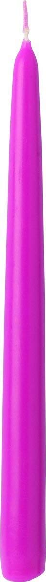 IHR Tapered Candle 24cm Solid Coloured - (Pink)