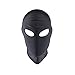 LUOEM Full Cover Zentai Hood Mask Elastic Black Breathable Open Eyes Face Cover Blindfold Mask Cosplay Costume Hood Unisex Headgear Size M