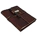 Genuine Leather Journal w/Strap Closure (Refillable) Soft, Lay-Flat Binding | 100 Sheets of Paper, A5 Size | Work, Travel, Study, Appointments | Men and Women