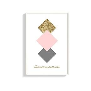 Framed Canvas Wall Art for Living Room, Bedroom Abstract Geometry Pattern Canvas Prints for Home Decoration Ready to Hanging - 16x24 inches